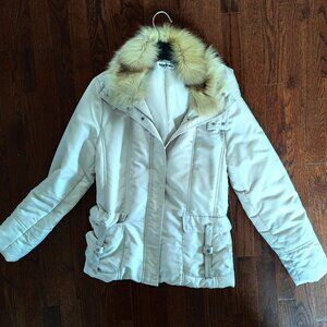 Winter jacket with natural fur trim El Corte Ingles size 48